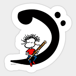 Bassoon life Sticker